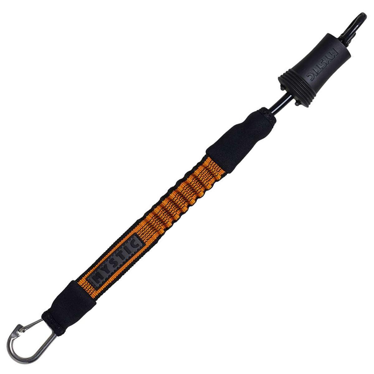Mystic Kite Short Safety Leash 45cm - Black Neoprene Kiteboarding Leash With Quick Release