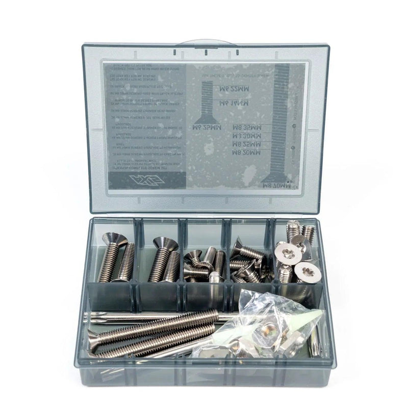 Axis S-Series Complete Screw Set - Titanium - Kiteshop.com